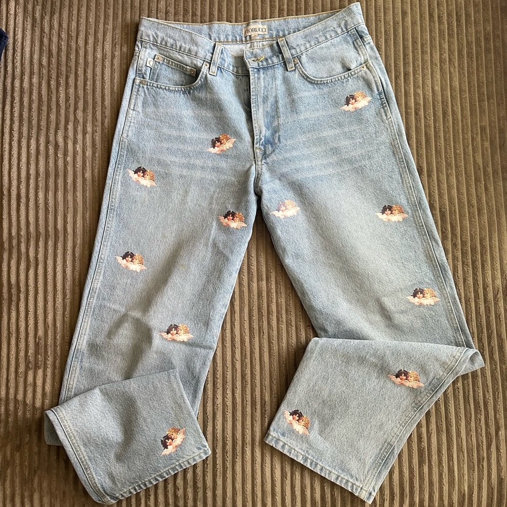 Men’s Fiorucci Angels all over jeans size 32